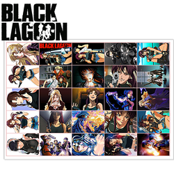 Фотография товара «Лист наклеек Black Lagoon»