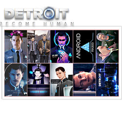 Фотография товара «Лист наклеек Detroit Become Human»