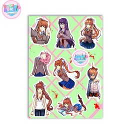 Фотография товара «Наклейки Doki Doki Literature Club!»