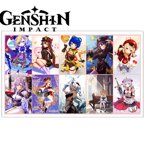 Фотография товара «Лист наклеек Genshin Impact»