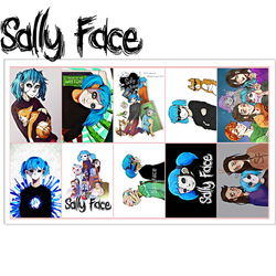 Фотография товара «Лист наклеек Sally Face»