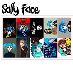 Фотография товара «Лист наклеек Sally Face»