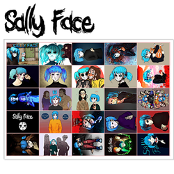 Фотография товара «Лист наклеек Sally Face»