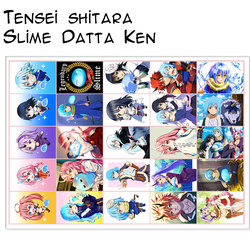 Фотография товара «Лист наклеек Tensei shitara Slime Datta Ken»