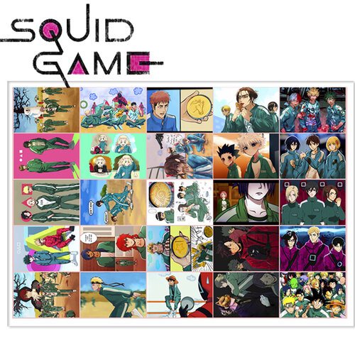Фотография товара «Лист наклеек Squid Game (Parody)»