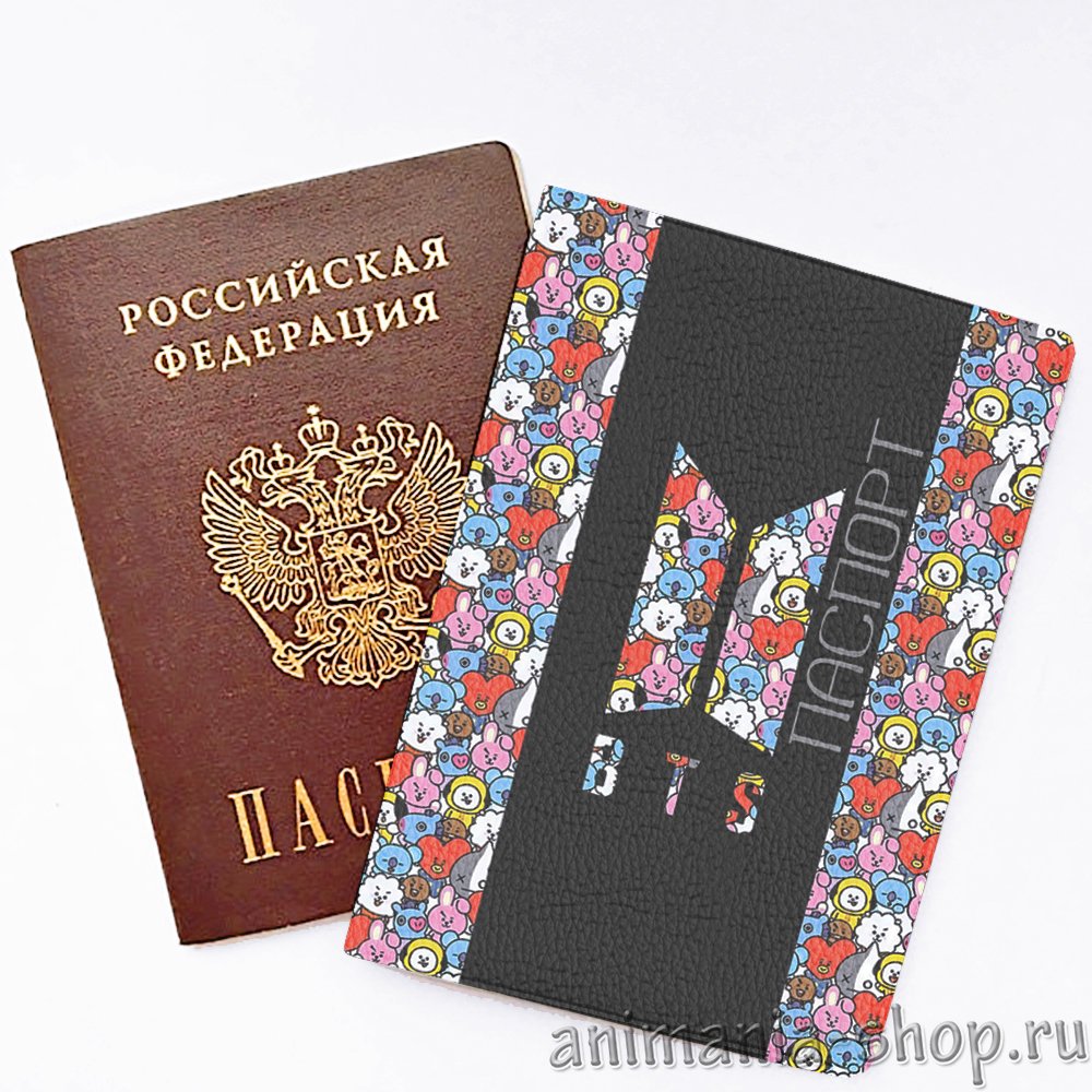 обложка на паспорт bt21