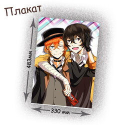 Фотография товара «Плакат Bungou Stray Dogs»