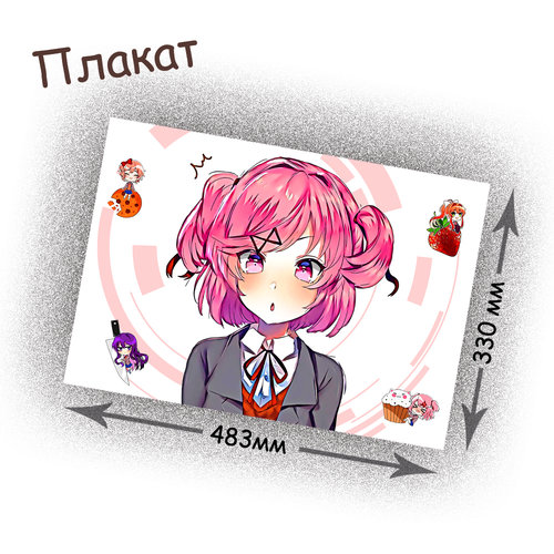 Фотография товара «Плакат Doki Doki Literature Club!»