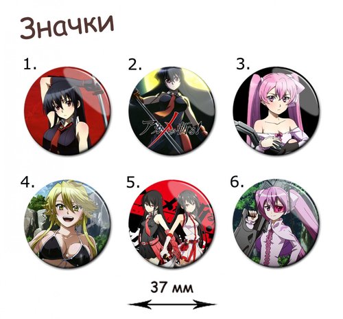 Фотография товара «Значок Akame ga Kill!»