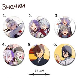 Фотография товара «Значок Bungou Stray Dogs »