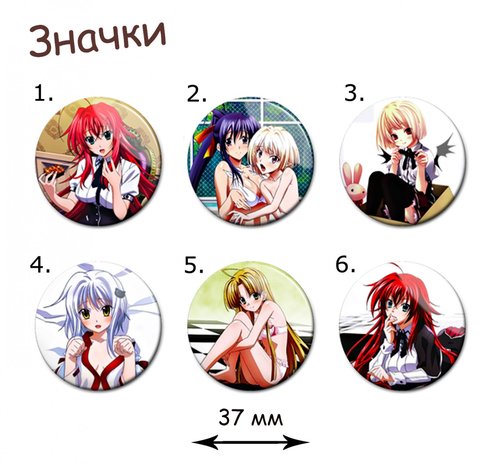 Фотография товара «Значок High School DxD»