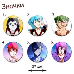 Фотография товара «Значок Kuroko no Basuke»