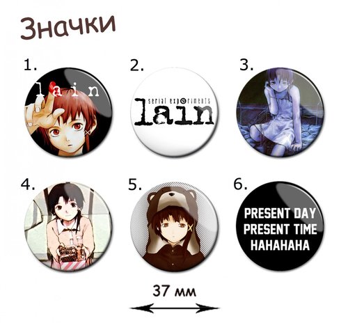 Фотография товара «Значок Serial Experiments Lain»