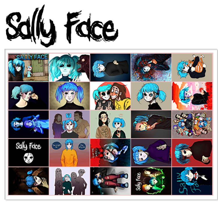 Face to sticker. Sally face Стикеры. Наклейки Салли фейс. Салли фейс Стикеры наклейки. Салли фейс Стикеры для распечатки.